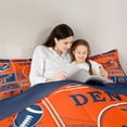 thumbnail image 5 of jejeloiu Ball Sport Games Twin Comforter Sets,American Rugby Football Bedding Set For Boys Reversible 2 Pieces, 5 of 8