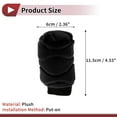 thumbnail image 4 of Funda de pomo de cambio Unique Bargains Universal para automóvil SUV camión RV Protector de palanca de cambios de felpa negra, 4 of 7