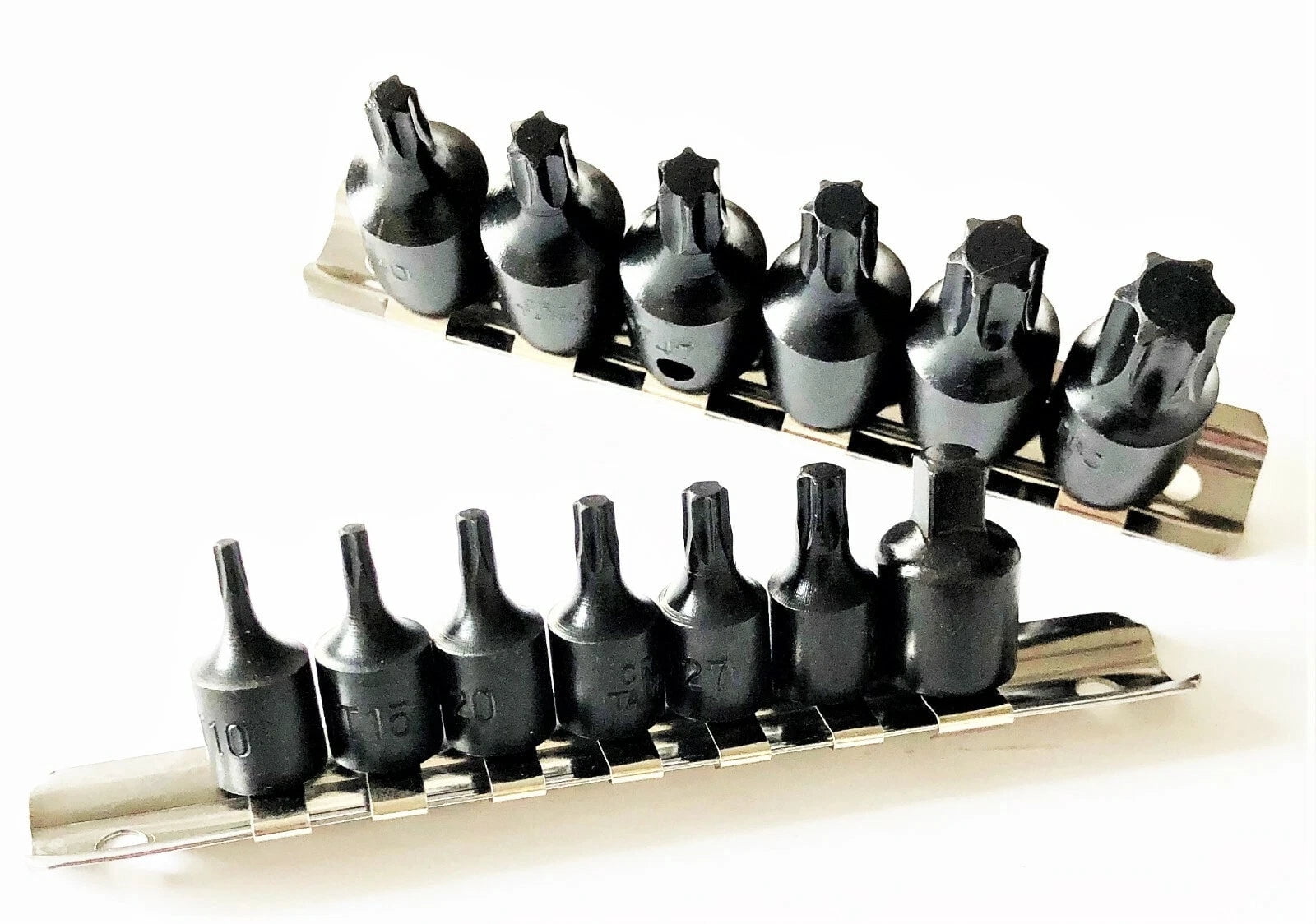 Impact Security Star Bit Set Socket Drive Male Torx Socket Wrench & Set, 15 Piece