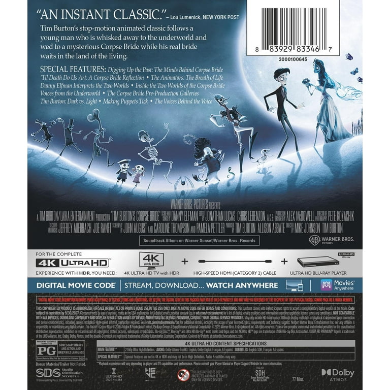 Warner Home Video - Corpse Bride [ULTRA HD] - Walmart.com