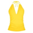 thumbnail image 3 of KONDYS Women Tankini Tops No Bottom V Neck Swim Tops Bathing Suit Tops Beachwear Swimwear Stylish, 3 of 3