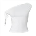 thumbnail image 3 of Tops Cortos con Hombros Descubiertos y Doble Forro para Mujer 2025, Tops Asimétricos Sin Mangas Y2K para Salir M, 3 of 10