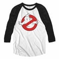 thumbnail image 1 of The Real Ghostbusters TV Series Symbol Adult 3/4 Sleeve Raglan T-Shirt Tee, 1 of 2