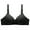 Black, variant on Womens Basic Bras Seamless Wireless Full Coverage Bra B Cup C Cup Padded Everyday Bras Push Up Balconette Bra