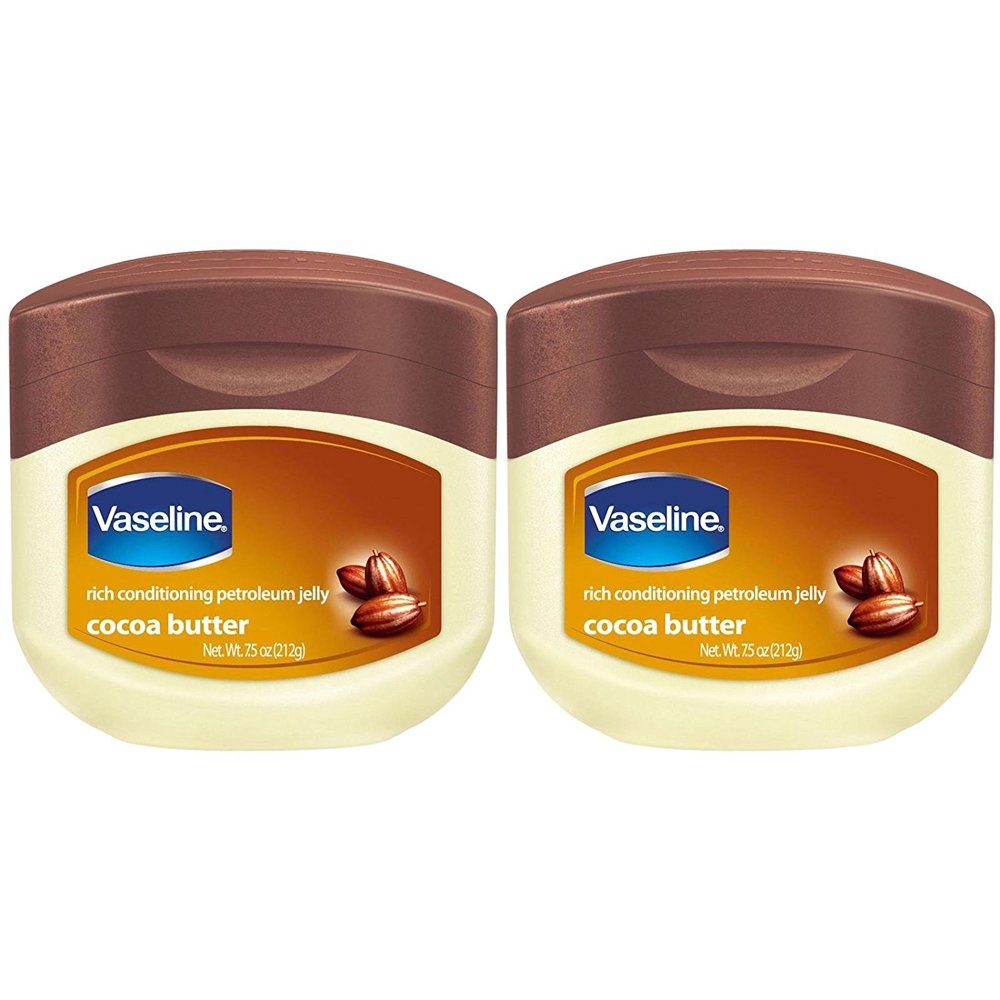 Vaseline Cocoa Butter Petroleum Jelly, 7.5 oz, Pack Of 2