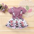 thumbnail image 2 of Mercatoo Birthday Girl Outfit Baby Girl Clothes Outfits Cotton Solid Color Tops Casual 2PC Set Sweatshirt Kid, 2 of 9