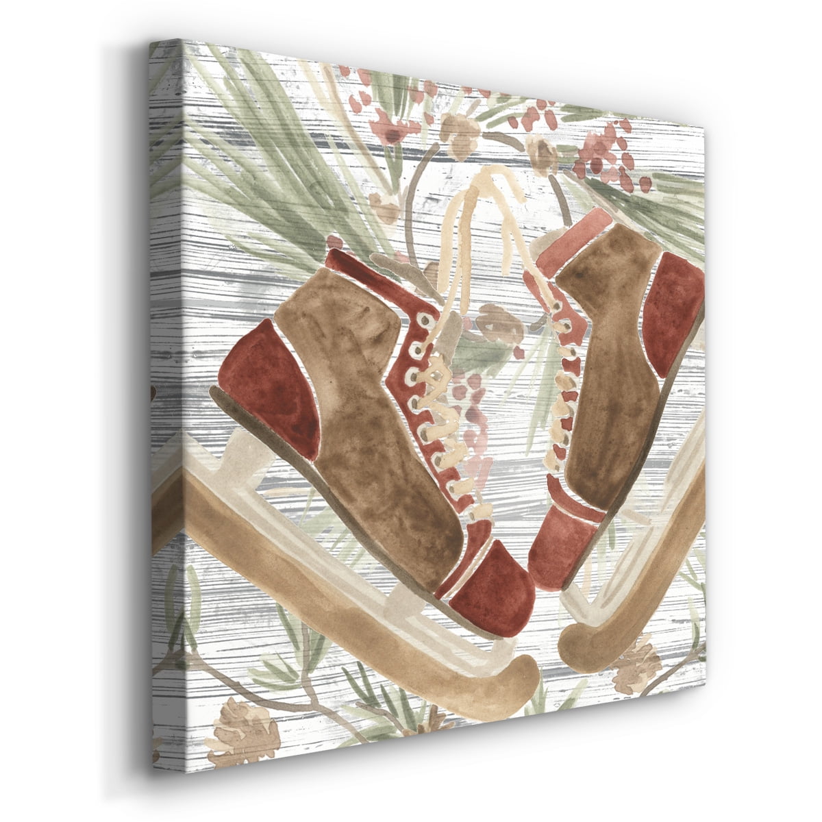 Wexford Home Pinecone Lodge I-Premium Gallery Wrapped Canvas, 40" x 40" - Ready to Hang