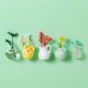 thumbnail image 5 of Ceramics Vase Fridge Magnet 5pcs Mini Diy 3D Creative Mensaje STICKE (C), 5 of 8