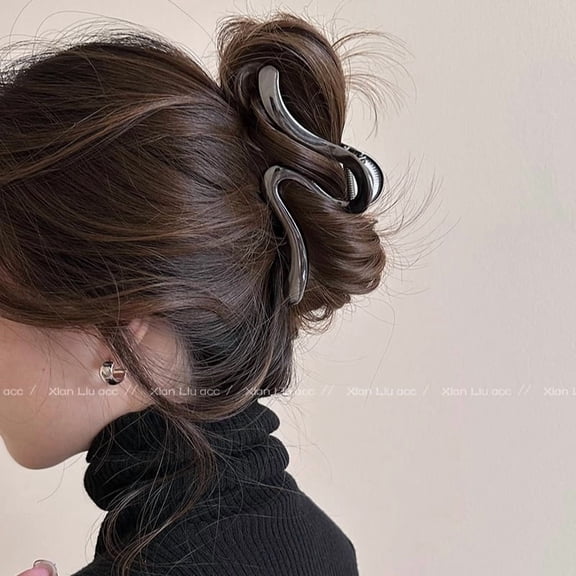 Large hair grab clip female new senior sense back of the head hair clip temperament shark clip hair accessories