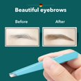 thumbnail image 2 of Pinzas para cejas, extractor de pelos finos de Belleza del cabello colorido, pinzas para cejas inclinadas de acero inoxidable, herramientas de maquillaje para eliminación, 2 of 5