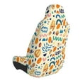 thumbnail image 2 of Wukai Peanuts 8 Full Set Car Seat Covers with Soft Padding Universal Auto Front Seats Protector and Cushion Mat, 2 of 5