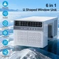 thumbnail image 4 of 10000 BTU U-Shaped Window Air Conditioner, 450 Sq.ft, Energy-Saving Window AC Unit with Remote, 4 of 7