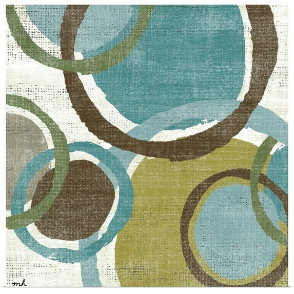 Great BIG Canvas | Rolled Moira Hershey Poster Print entitled Vintage Bubbles I