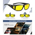 thumbnail image 3 of KALIYADI Night-Vision-Glasses Fit-Over-Glasses Wrap-Around Glasses: Night Vision Glasses Anti Glare HD Polarized for Driving, 3 of 8