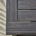 thumbnail image 3 of GZXS Modern Outdoor Dining Bench, 60" Slatted Acacia Wood Bench, Backless Patio Seating for Dining Area, Entryway, Porch or Backyard, Dark Gray, 3 of 8