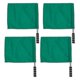 thumbnail image 2 of 4pcs Track And Field Events Referee Flag Match Stainless Steel Pole Command Flag Hand Signal Flags (green), 2 of 3