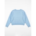 thumbnail image 5 of Peanuts Juniors' Snoopy Long Sleeve Red White & Cool Americana Sweater, Sizes S-XL, 5 of 5