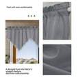 thumbnail image 4 of KCEHTA Kitchen Valance Curtains Tassel Rod Pocket Short Curtain for Living Room Bedroom Bathroom Window Farmhouse Home Room Decor, 51x24 Inch, 4 of 8