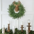 thumbnail image 4 of 13.78 inch Lush Artificial Christmas Wreaths for Front Door Christmas Decorations Real Touch Faux Cedar Wreath Winter Wreath Large Wreaths for Windows Outdoor Indoor Walls Home Xmas Holiday Decor, 4 of 10