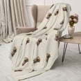 thumbnail image 3 of Sikiie Labrador Retriever Dog Cozy Flannel Fleece Throw Blanket: Lightweight & Thick for All Seasons - Perfect for Women, Men, & Kids"50"x40", 3 of 6