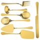 thumbnail image 3 of BRIGHTFUFU Juego de utensilios para servir fiestas, servidor de pastel de boda, espátula, cortador, tenedor, cucharas, 1 Juego, 3 of 7