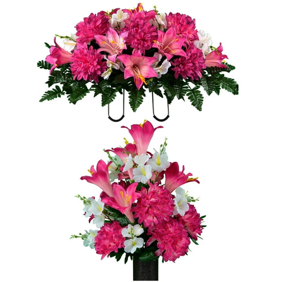 Cemetery Flowers Saddle