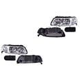 thumbnail image 1 of Par de Faros Pointer 2000 A 2005 Volkswagen Fdo Crom P/Halog DEPO ., 1 of 4