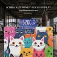 thumbnail image 3 of Bathroom Scale, Highly Accurate Digital Body Scale,Precisely Measures Weight up to 400 lbs-Vibrant Pattern Of Cartoon Cats In Various Colors And All Looking Happy And Playful, 3 of 4
