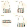 thumbnail image 7 of FORMRS Womens Shoulder Bag with Chain Strap Clutch Purse Cute Tote Handbag, Simple Nautical Pattern, 7 of 7