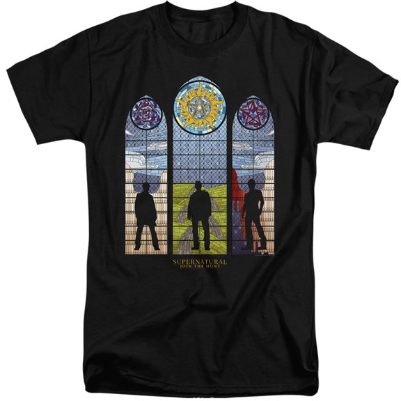 Supernatural - Stained Glass - Tall Fit Short Sleeve Shirt - X-Large
