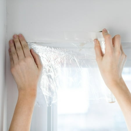 Duck Roll-On Plastic Window Insulation Film Kit, Indoor, 84 in. x 112 in.