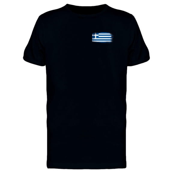Brushstroke Greece Flag T-Shirt Men -Image by Shutterstock, Male Small