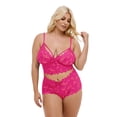 thumbnail image 2 of MINTREUS Lingerie for Women Lace Pajamas Lingerie Set High Waist Sleepwear Bra and Panty 2 Piece Nightwear S-2XL, 2 of 5