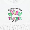 thumbnail image 4 of Inktastic My Mom is the Best Teacher Ever Girls Baby Dress, 4 of 5