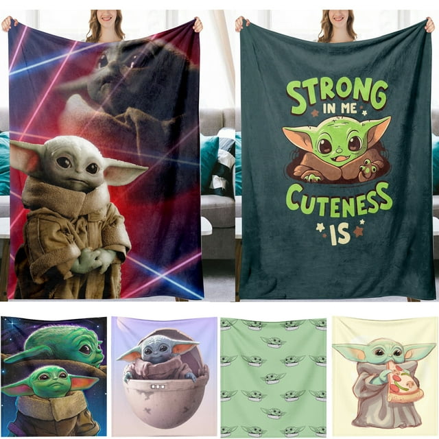 Baby Yoda Blanket Plush Blanket Baby Yoda Mandalorian Flannel Blanket