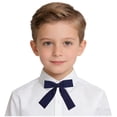 thumbnail image 1 of Odeerbi Niños Niñas Pre-Atado Corbata Elástica Corbata Cuello Bowknot Accesorio de Uniforme Escolar, 1 of 6