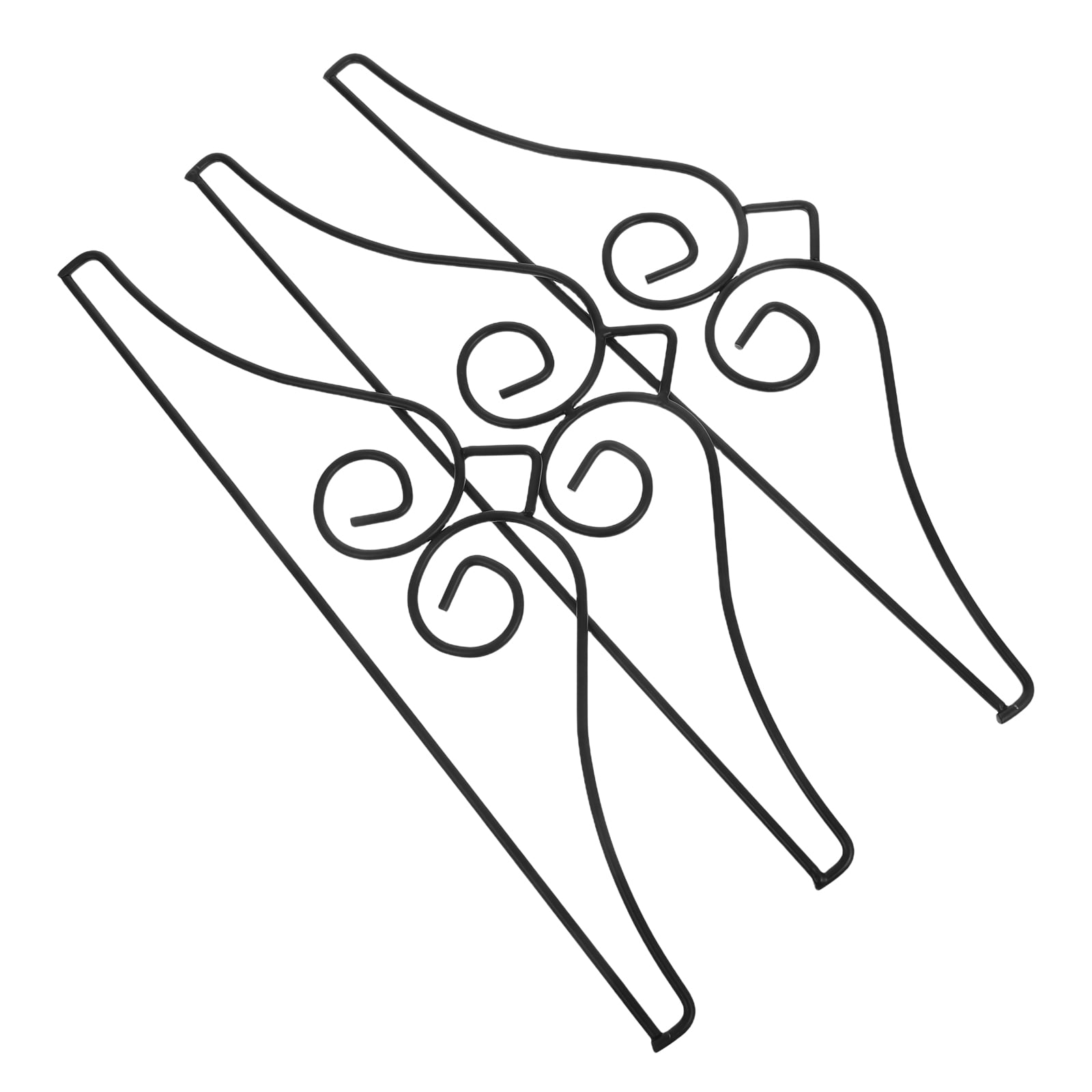 OFFIGAM 3-Pack Metal Flag Pole Accessories for Outdoor Yard Flags and Garden Decorations