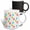 Multicolor, variant on 3drose, Cute Aqua Blue, Red, and Green Decoratred Easter Egg Pattern, 11oz Two-tone Yellow Mug