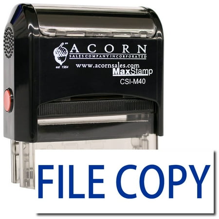 Large Self-Inking File Copy Stamp with Yellow Ink