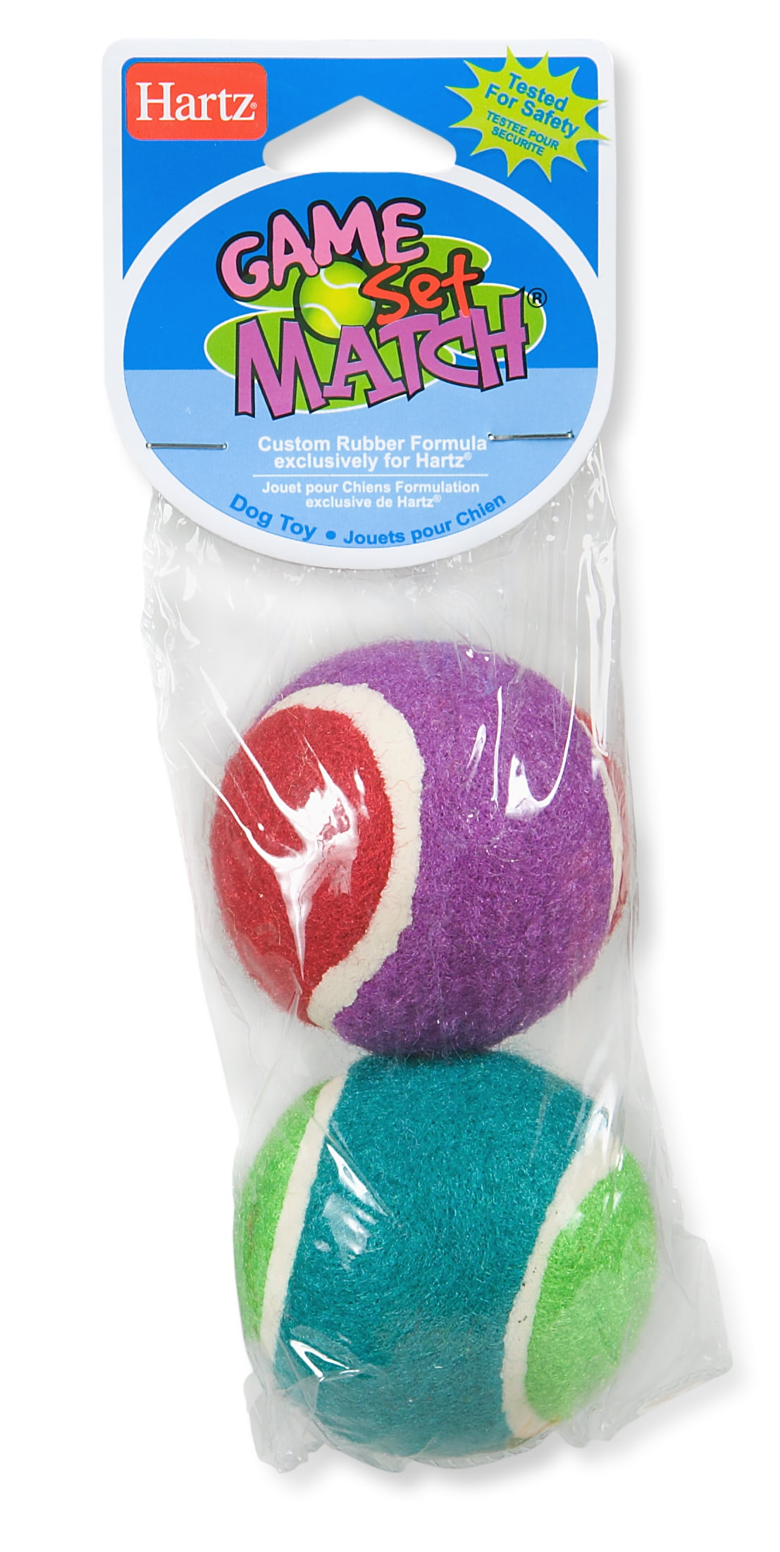 Hartz Game Set Match Ball Dog Toy, 2 Pack