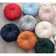 thumbnail image 5 of Coussin Rond en Velours pour Canapé Fait Main Petit Coussin Décoratif pour Lit Chambre 38*10cm Beige, 5 of 5