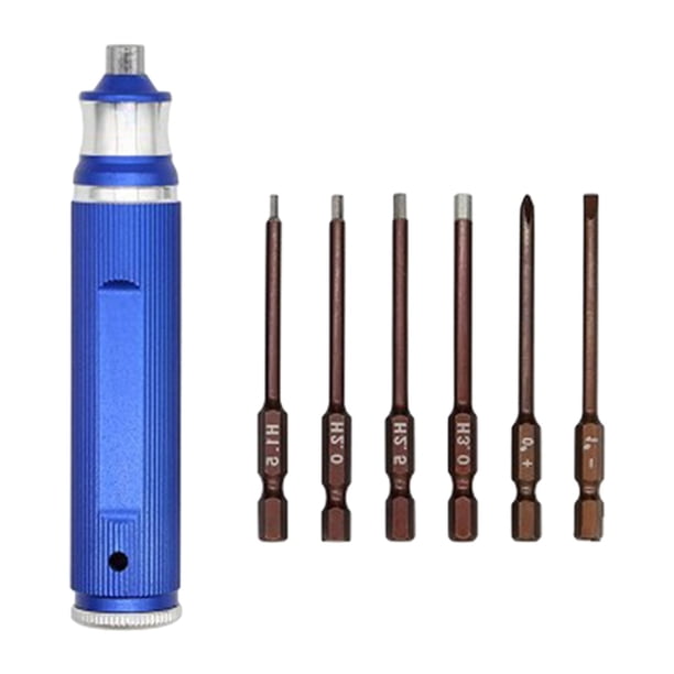 Taladro de destornillador de precisión, herramienta especial de tornillo de trabajo seis reparación de modelos, herramienta de , Azul CUTICAT Destornillador de precisión