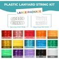 Darice Lanyard String Kit - 15 Pack Plastic Gimp String with Assorted ...