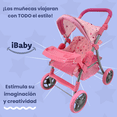 thumbnail image 3 of Carriolita De Juguete Para Muñecas Ibaby Momi - Start Rosa 2025 rosa claro, 3 of 5