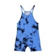 thumbnail image 4 of Odeerbi 5-14 Años Niñas Traje de Verano Cute Tie-Dye Camisola Romper Casual Respirable Comfortable Overalls Pantalones Cortos Con Bolsillos, 4 of 5