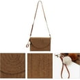 thumbnail image 4 of LinYooLi Natural Straw Boho Purse Zipper Wristlet Wallet Handwoven Beach Clutch Bag, 4 of 6