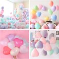 thumbnail image 5 of Globos de amor de macarrón de 12 pulgadas para el día de San Valentín, bodas, cumpleaños, decoración de fiestas, globos de látex en forma de corazón, suministros para aniversario, 5 of 5