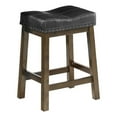 thumbnail image 2 of Home Square 24" Transitional Wood Barstool in Brown - Set of 4, 2 of 3