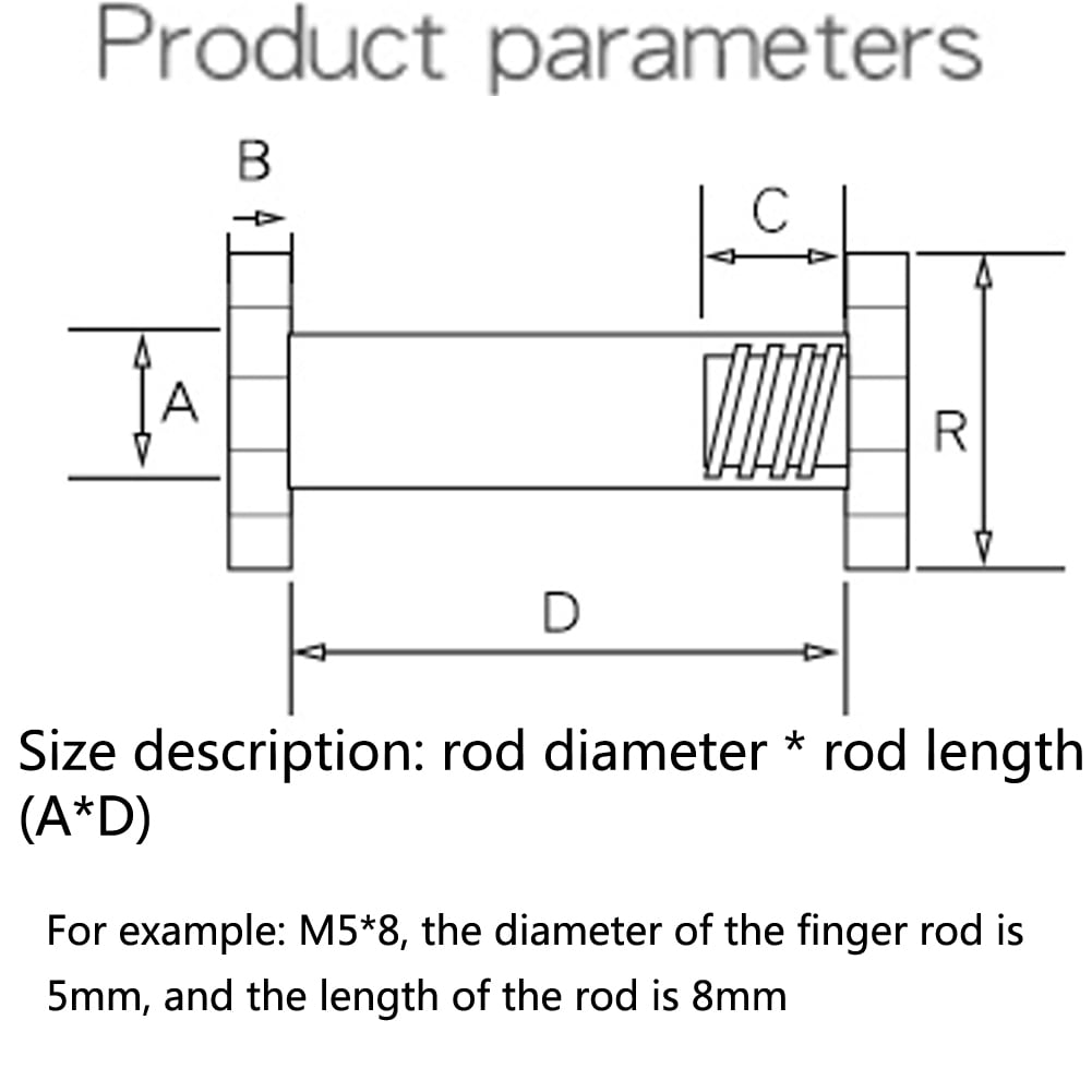 (10pcs) Brass Mother Son Flat Lock Rivets, M5x70mm