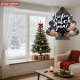 thumbnail image 3 of Stylish Metal Hanging Christmas Tree Wind Spinner - Festive Design with Concentric Lines Playful Rabbit & Mushrooms for Garden Decor, 3 of 7